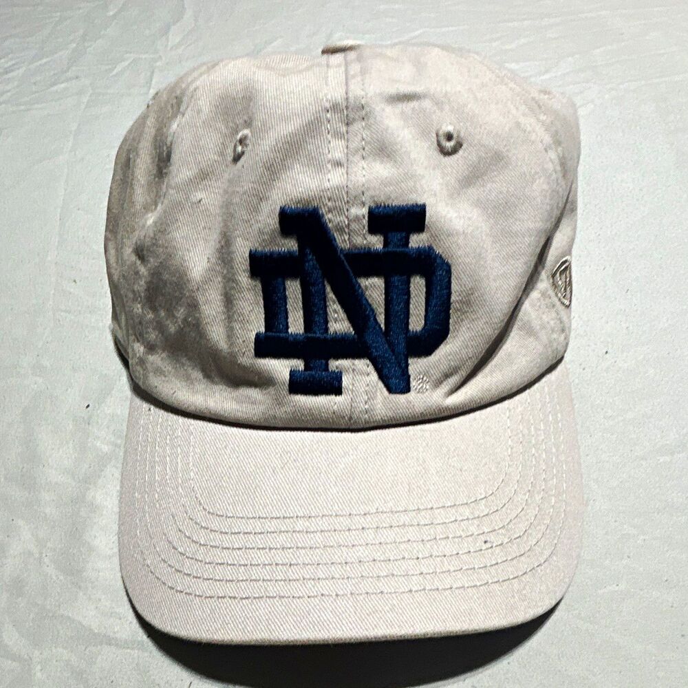 Notre Dame Fighting Irish Top of the World Strapback Hat Cap Off White Cream